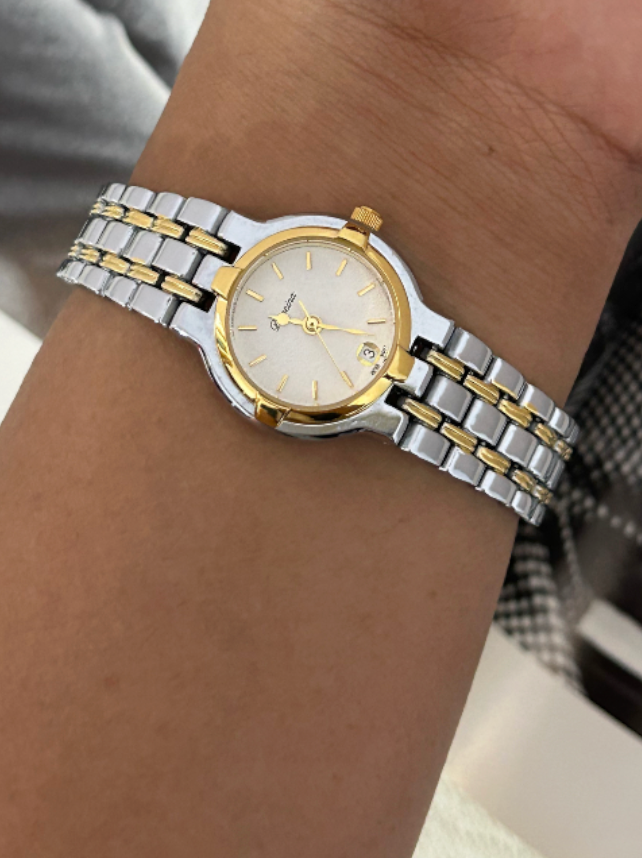 Cressida (Displays Date) Watch - Dual Tone