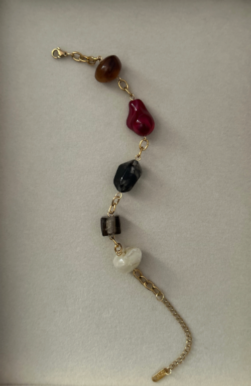 Vintage Style Resin Link Bracelet