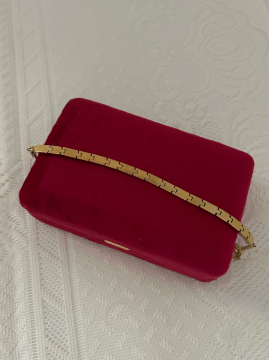 PVD Gold Plated Zirconia Stainless Steel Bracelet