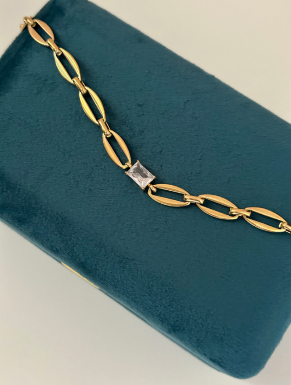 Antonette Zircon Gold Plated Bracelet