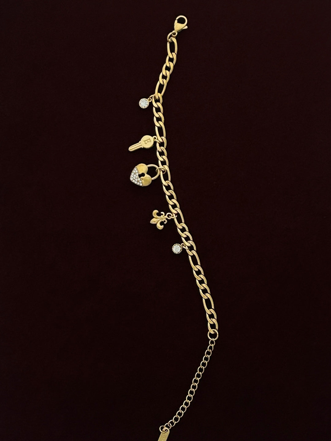 Key To My Heart Charm Bracelet