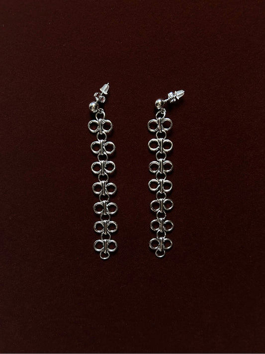 Clover Tassel 304 Stainless Steel Earrings